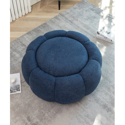 Stevie Upholstered Round Cocktail Ottoman
