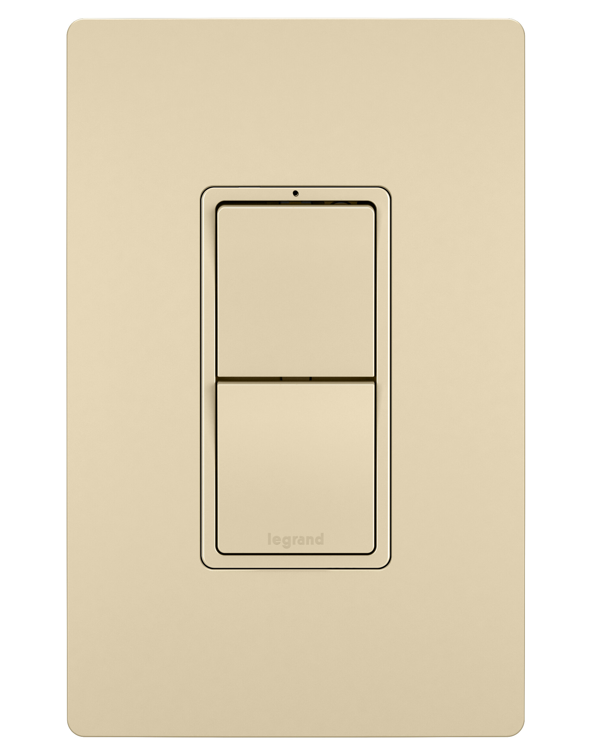 Legrand radiant Smart 15-amp Single-pole/3-way Smart Illuminated Rocker  Light Switch with Wall Plate, White in the Light Switches department at