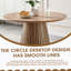 Table de salle à manger en bois, table de salle à manger ovale moderne, conception à deux colonnes tendance, convient aux repas et aux réunions de famille