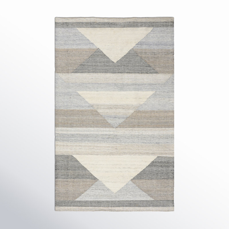 Geometric Area Rug, Rectangle 5' x 8'