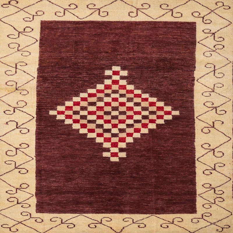 Abstract Indoor Rug, Square 3'