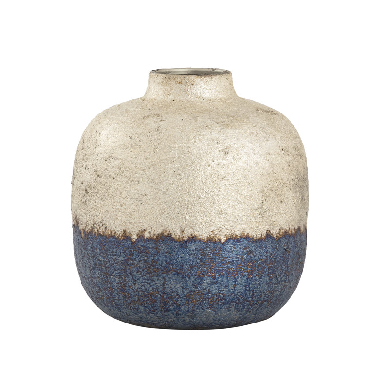 Neal Vase - Large Silver, 10.5" H x 10" W x 10" D
