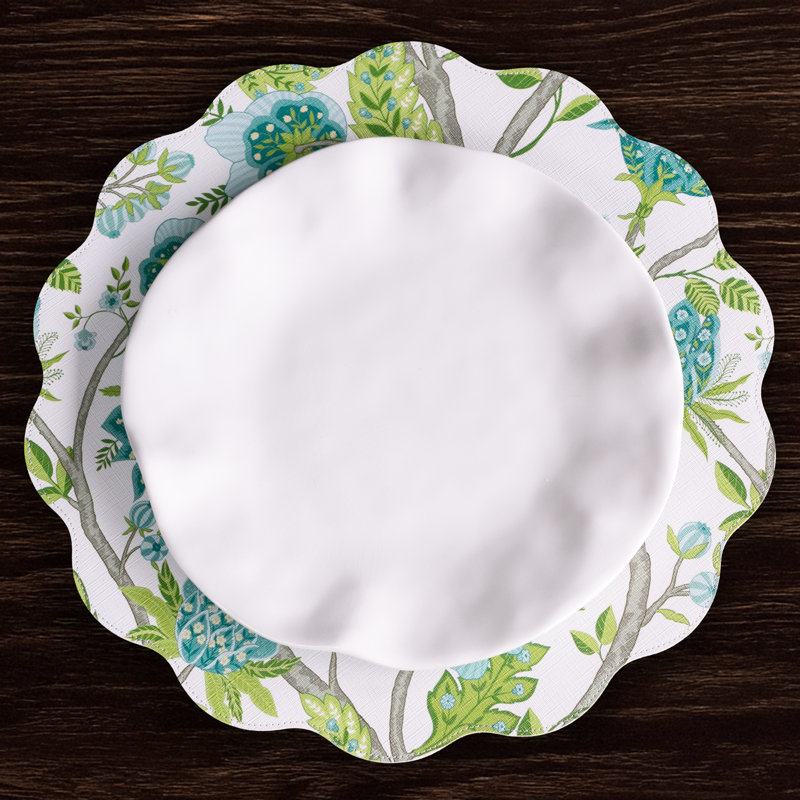 Vida Blooms & Branches Reversible Round Placemats