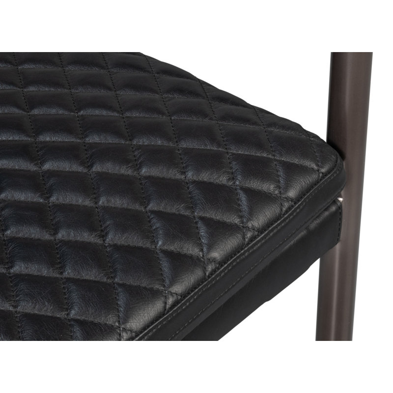 The Harley Leather Arm Chair, Onyx Black