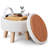 Wood Accent Stool with Storage-1289836625