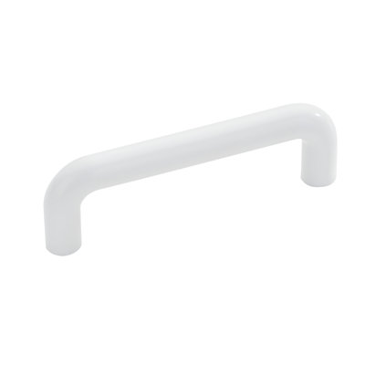 3" Plastic Drawer Pull White, Pack of 5