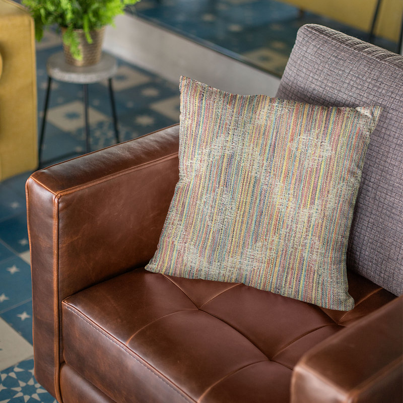 Diamond Striped Outdoor Reversible Throw Pillow, 20" x 36"