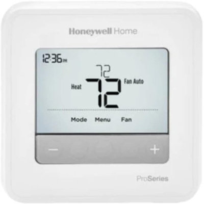 Honeywell T4 Pro Thermostat, 2h/1c, 1h/1c, Programmable