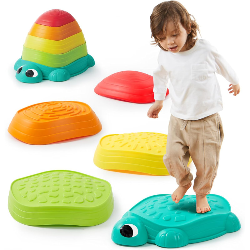 5 pièces d'équilibre pour tortues, pierres pour enfants