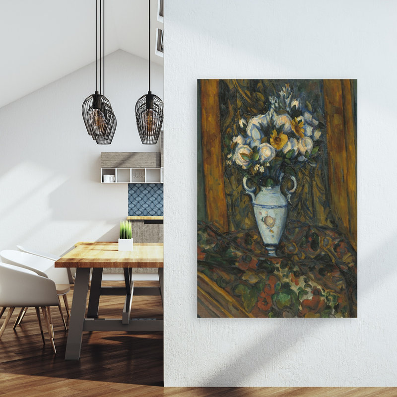 Vase de fleurs, 1900-1903, estampe d'art mural contemporaine abstraite et impressionniste représentant des fleurs.