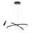 Joleesa 2-Light Modern Chandelier Black Kitchen Island Pendant with Remote Control 24" Inches