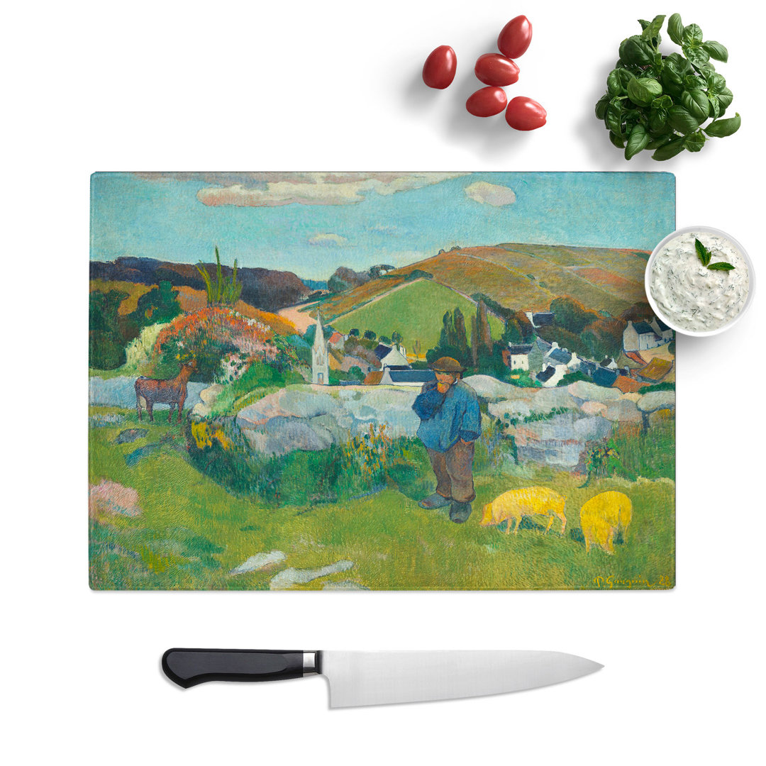 The Swineherd by Paul Gauguin Chopping Board