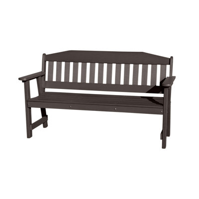 Banc de jardin en polyuréthane avec dossier All Weather
