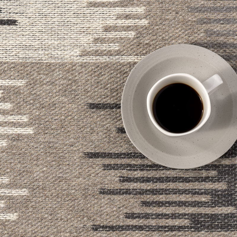 Memento Abstract Reversible Wool Area Rug, Rectangle 10' x 14'