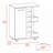 Bartlet 2-Shelf 6-Bottle Bar Cart with Division White-681714193