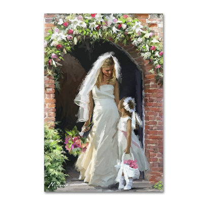 «Bride and Bridesmaid» par Armand, reproduction sur toile