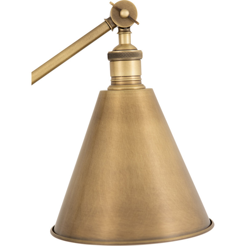 Lampe de table en alliage métallique, Laiton chaud, Métal, Laiton