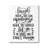 " Inspirational Life Quote Script Calligraphy Birch Pattern " by Imperfect Dust-75749146-75749147