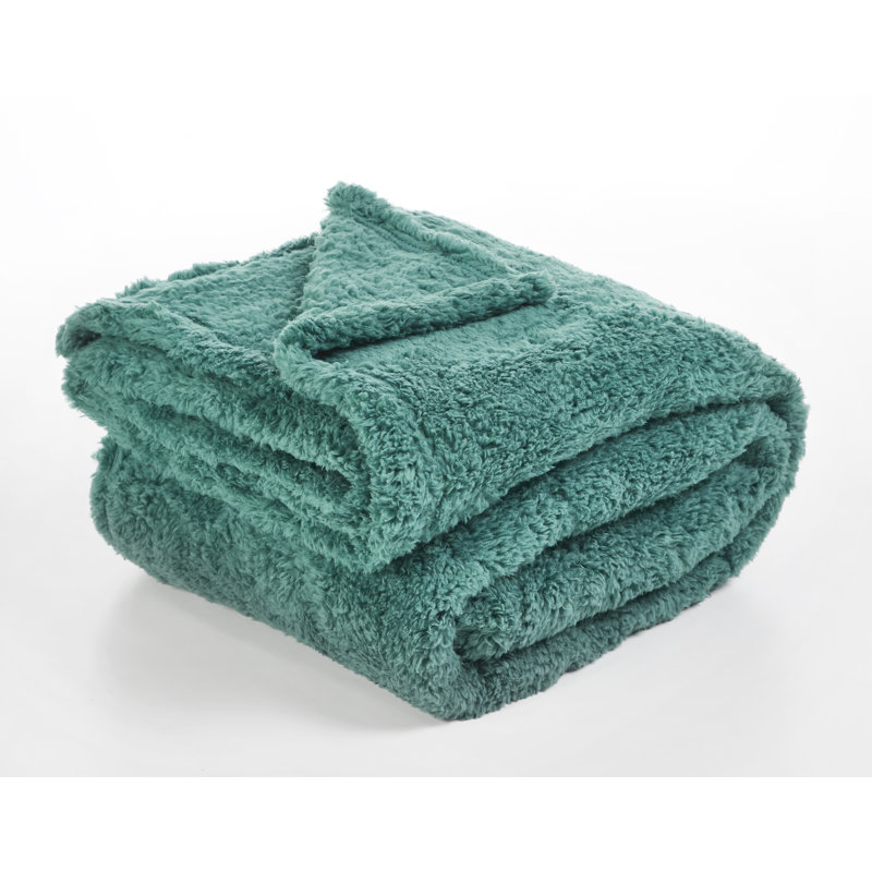 Plain Weave / Muslin Throw Blanket, Green
