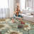 Fillender Floral Area Rug Washable Rug Non-Slip Colorful Flowers Floor Carpet For Living Room Bedrooms Decor-106548322