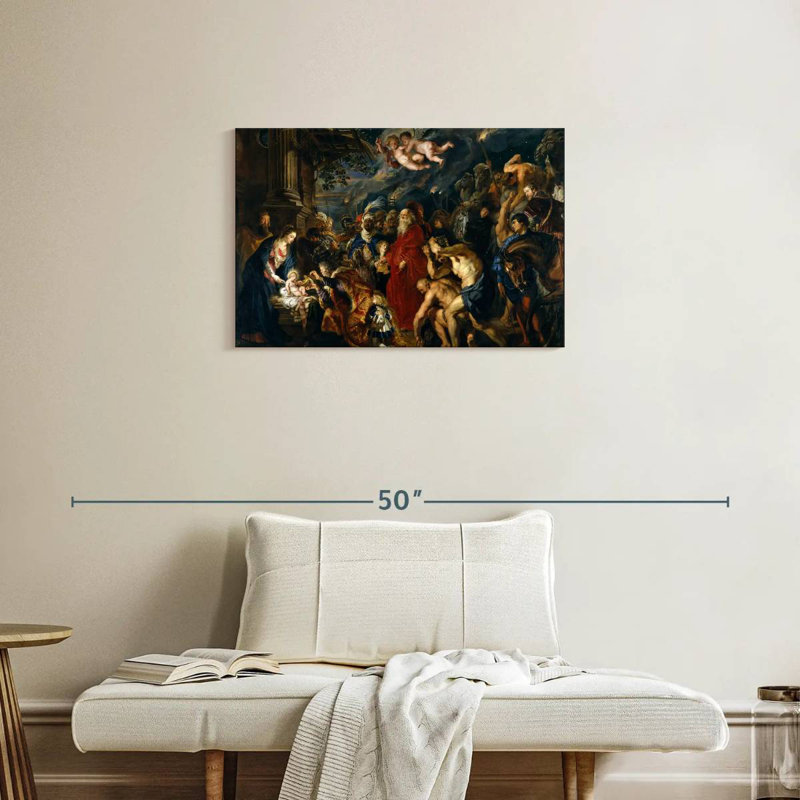 Leisha adoration des mages 1609, H 20 po x l 30 po