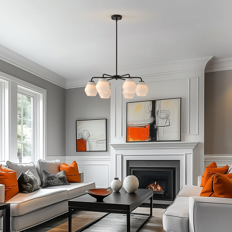 Carrette 6-Light Kichen Island Chandelier