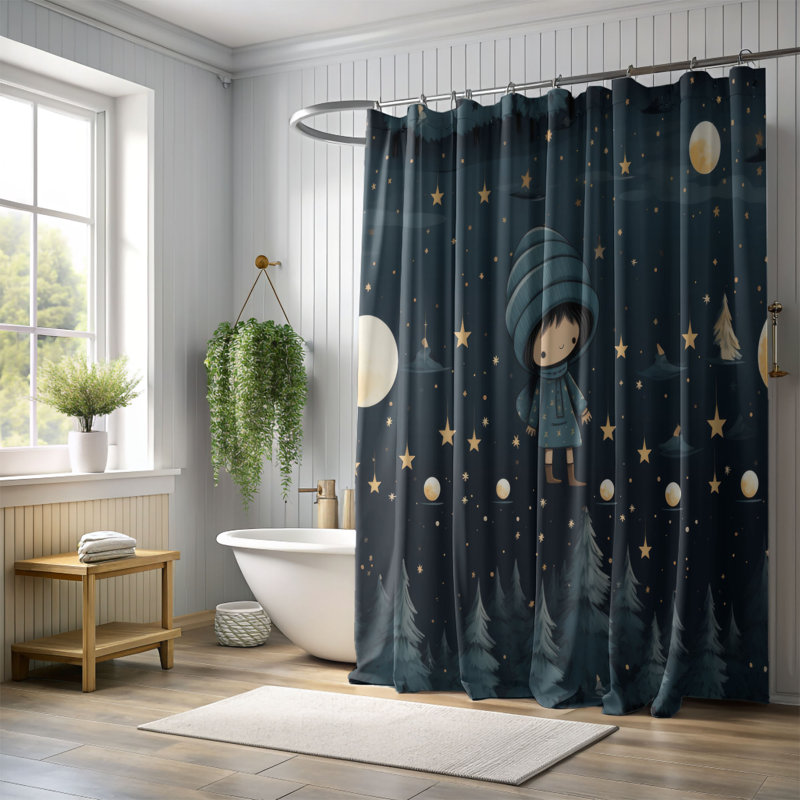Rideau de douche Silent Eve - Premium, H 74 po x l 71 po