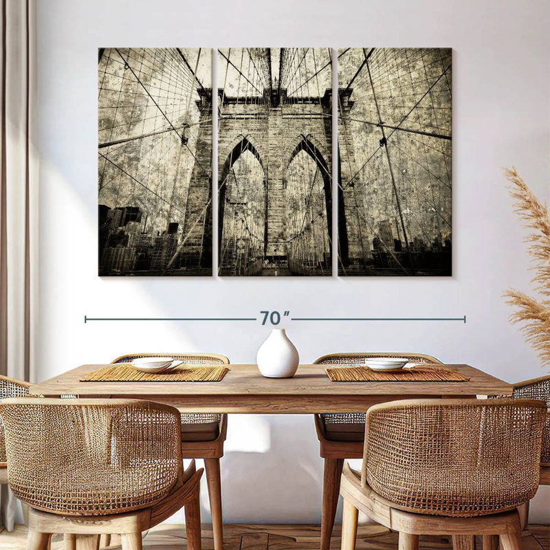 Lilie Famous Brooklyn Bridge, 42" H x 65" W