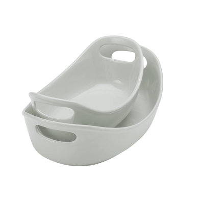 Rachael Ray Stoneware Ceramic Oval Baker Set