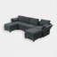 Canapé modulaire 6 pièces rembourré-1706783251