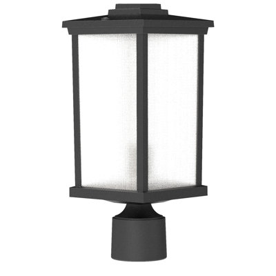 Tête de lanterne câblée en composite 1 lumière H 15 po