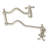 Kingston Brass Heritage Two-Handle 1-Hole Wall Mount Pot Filler Faucet-50385945-90545546