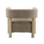 Fauteuil d'appoint rembourré avec pieds en bois d'hévéa Lejon-112296354-112296352