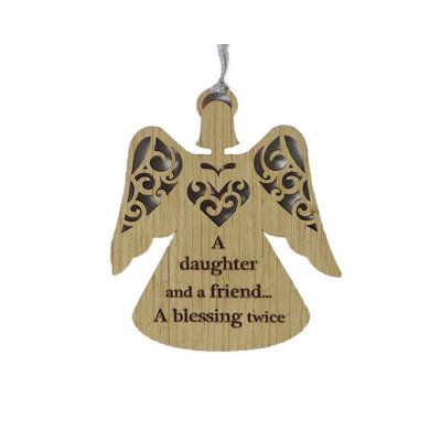 4'' Wood Hanging Figurine Ornament