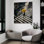  «Yellow Umbrella» par Decent Exposures, art mural en verre acrylique
