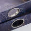 2 plateaux décoratifs bleus 2 pièces avec motif de carte subtile, 25 x 15 x 2,5 po