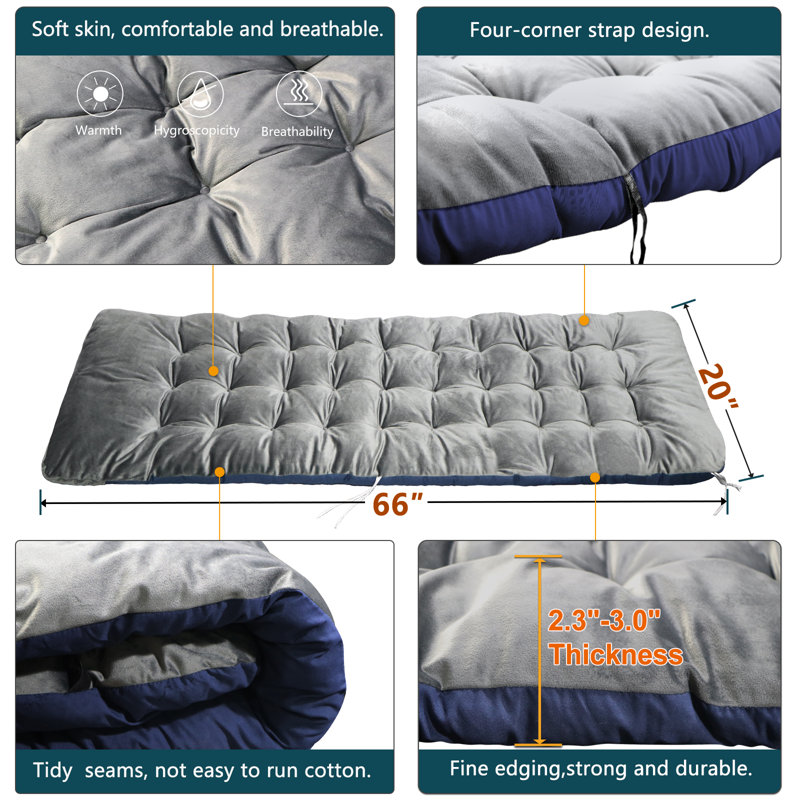 Chaise pliante zéro gravité avec coussin Doninique
