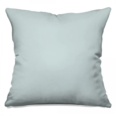 Coussins décoratifs à double face de couleur unie bleu clair