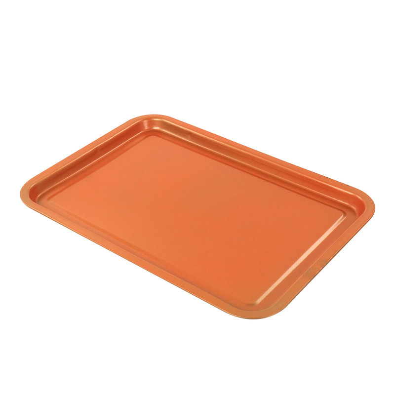 Copper Nonstick Aluminum 10-Piece Cookware Set with Stainless Steel Handles