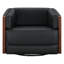 Chaise d'appoint pivotante Audrey (ensemble de 2)