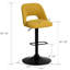 24''-32'' Adjustable Height Swivel Upholstered Bar Stool-1225316027