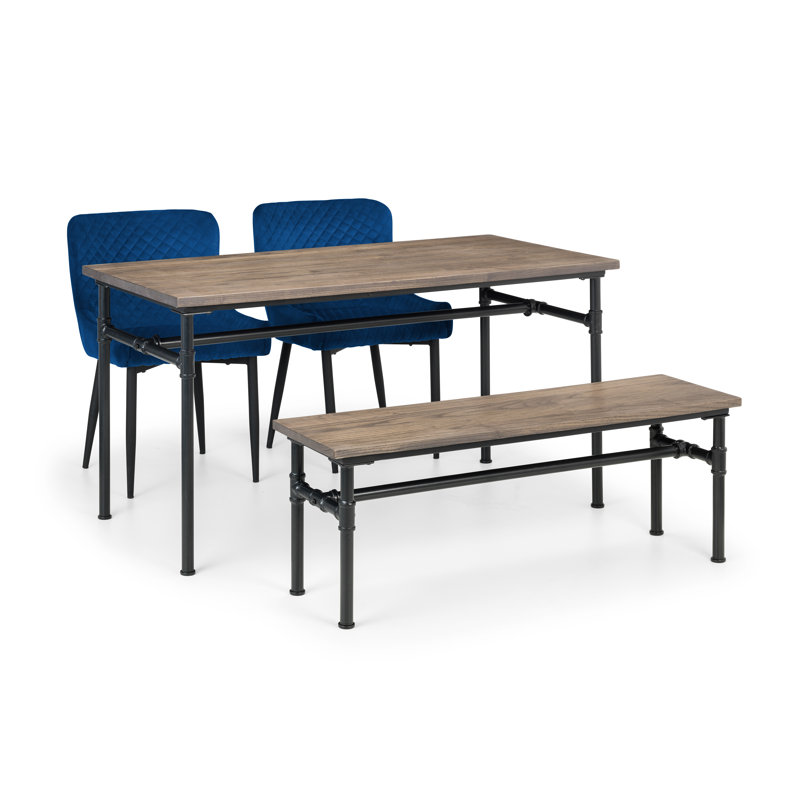 Wynn 4 - Piece Dining Set, Blue