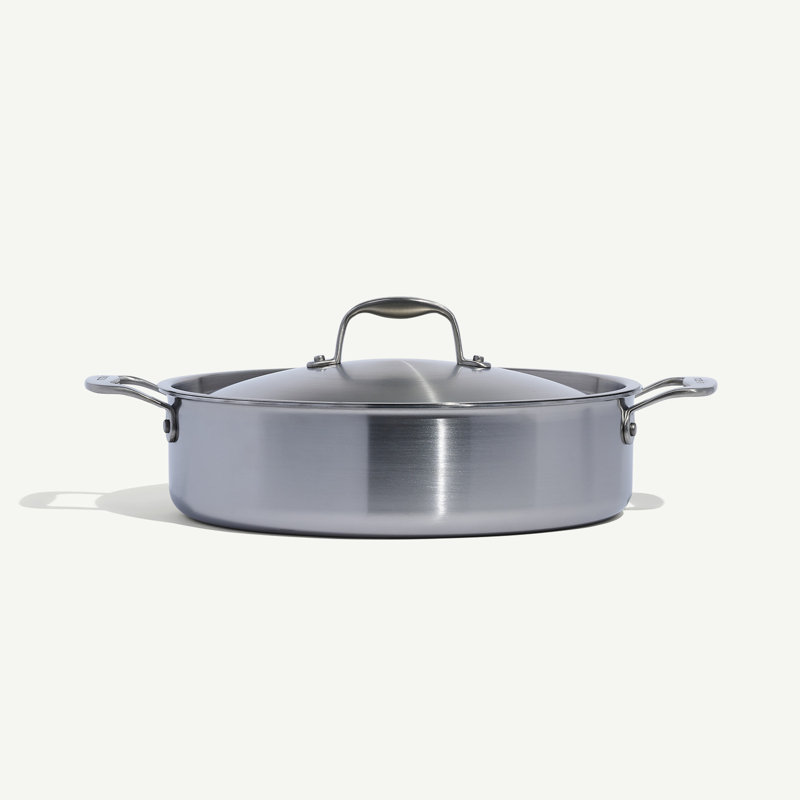 Stainless Clad 10 qt. Rondeau with Lid, 6 Qt.