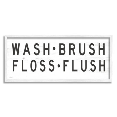 " Wash Brush Floss Flush Bathroom Rules " by Cindy Jacobs