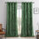 Deavion Velvet Crushed Curtains with Metal Grommets Room Darkening 2 Panel Set