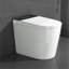 Toilette compacte compacte avec siège de bidet intégré, conception sans réservoir moderne avec profondeur de 23,25 po, chasse d'eau à ouverture automatique, siège chauffant, séchoir à air chaud instantané pour les petites salles de bain, blanc avec panneau noir