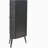 3-Tier Corner Storage Cabinet with Tempered Glass Doors and Metal Frame, Freestanding Space-Saving Organizer for Bathroom, Kitchen, Bedroom, Living Room