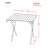 27'' Rectangular Adjustable Folding Table