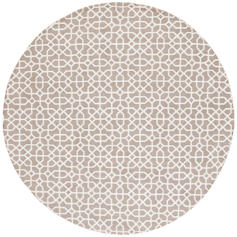 Colen Tufted Performance Damask Rug, Round 6'