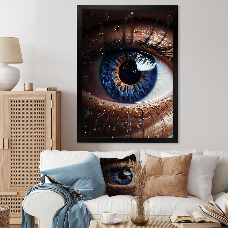 Reproduction d'art sur toile irréel surréel, Cadre photo noir, H 40 po x l 30 po x P 1,5 po